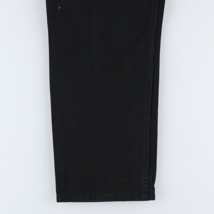 Levi's REGULAR STRAIGHT 504 Black Denim Tapered Jeans (Men's size W34 equivalent) unclear black type Vintage Second Hand
