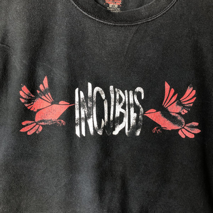 INCUBUS Floral Band T-Shirt (Men's Size M) cotton black type Vintage Second Hand