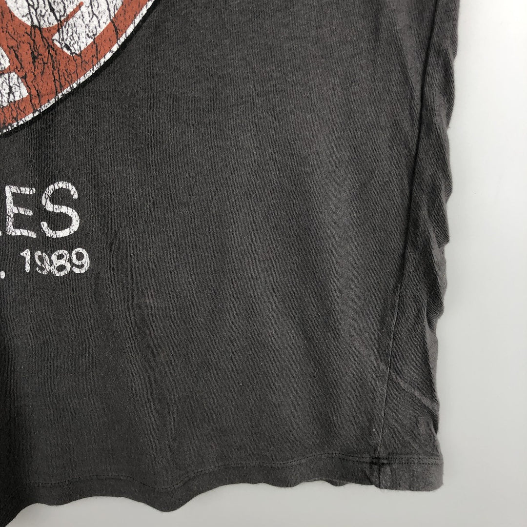 GUNS N' ROSES Guns N' Roses Band T-shirt Band T Men's S size cotton Charcoal Vintage Second Hand
