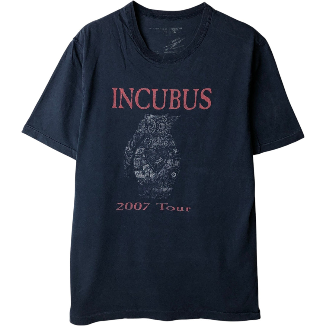 INCUBUS Band T-shirt, Men's Size M (equivalent) unclear navy blue type Vintage Second Hand