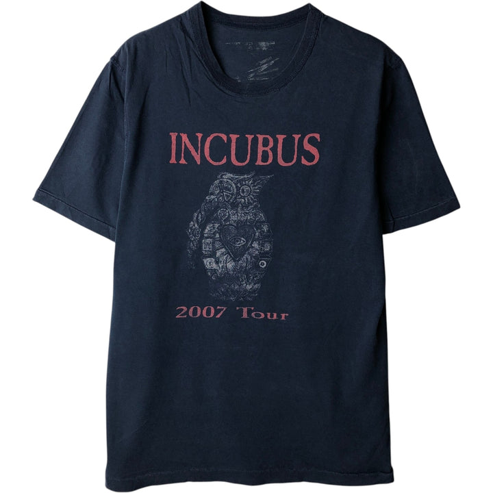 INCUBUS Band T-shirt, Men's Size M (equivalent) unclear navy blue type Vintage Second Hand