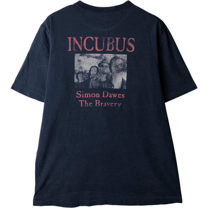 INCUBUS Band T-shirt, Men's Size M (equivalent) unclear navy blue type Vintage Second Hand
