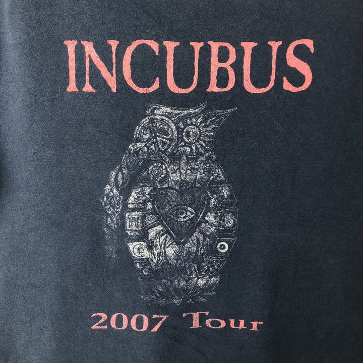 INCUBUS Band T-shirt, Men's Size M (equivalent) unclear navy blue type Vintage Second Hand