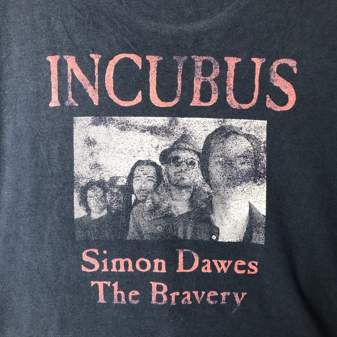 INCUBUS Band T-shirt, Men's Size M (equivalent) unclear navy blue type Vintage Second Hand