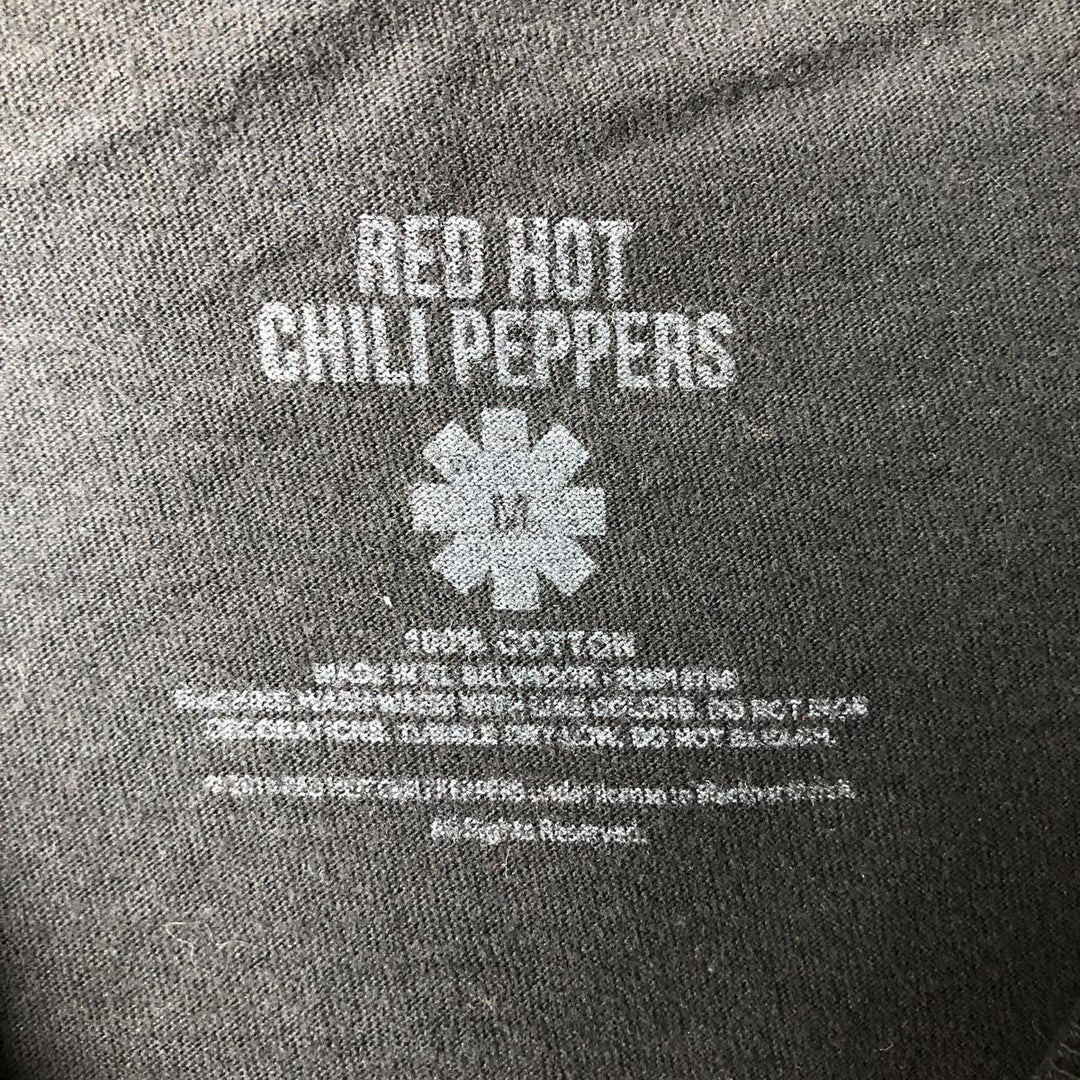 RED HOT CHILI PEPPERS Red Hot Chili Peppers Band T-shirt Band T Men's M size cotton black type Vintage Second Hand