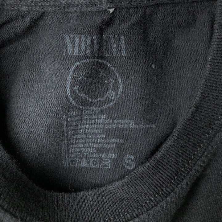 NIRVANA Nirvana Band T-shirt, Band T, Men's S size cotton black type Vintage Second Hand