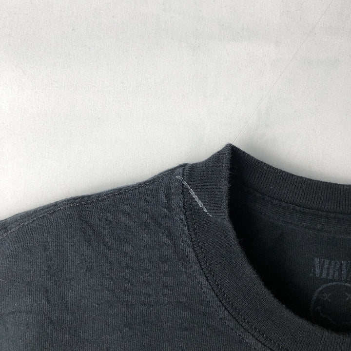NIRVANA Nirvana Band T-shirt, Band T, Men's S size cotton black type Vintage Second Hand