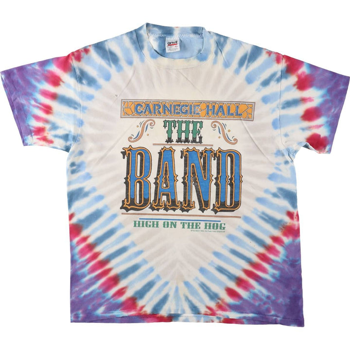 90'S Anvil THE BAND Band T-shirt, Men's XL equivalent, Vintage cotton Blue type light blue Vintage Second Hand