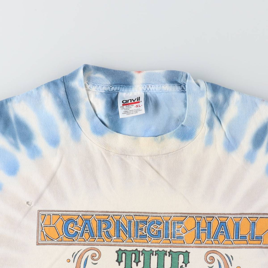 90'S Anvil THE BAND Band T-shirt, Men's XL equivalent, Vintage cotton Blue type light blue Vintage Second Hand