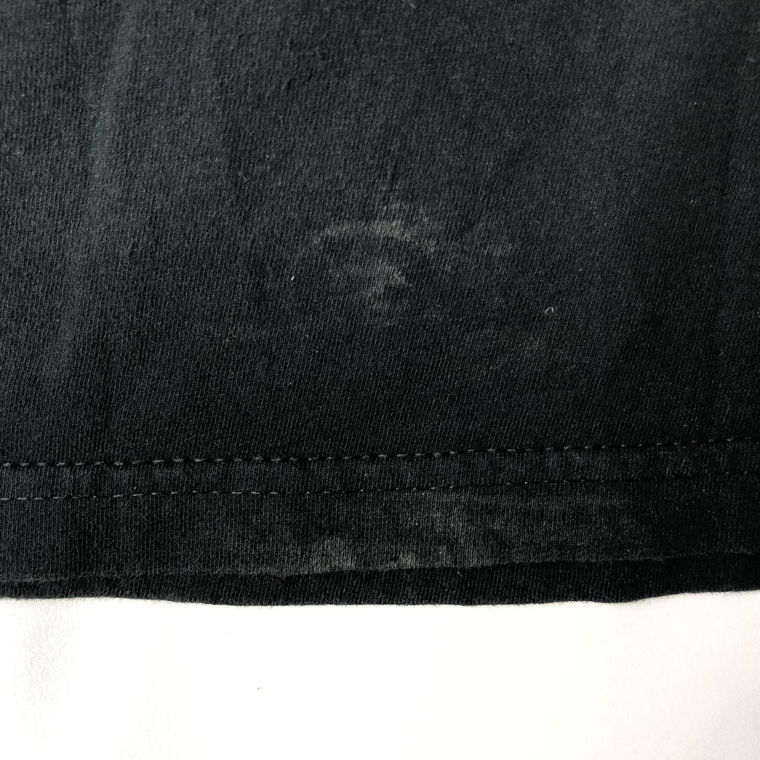 THE BEATLES Band T-shirt, Men's L size cotton black type Vintage Second Hand