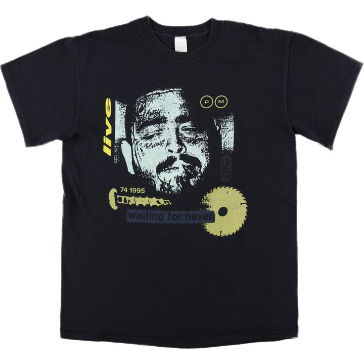 POST MALONE Wrap T-Shirt (Men's Size M) unclear black type Vintage Second Hand