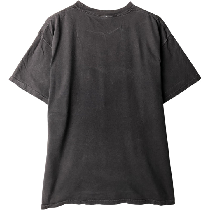 COMPLEX Skull Pattern Band T-Shirt (Men's XL equivalent) unclear black type Vintage Second Hand