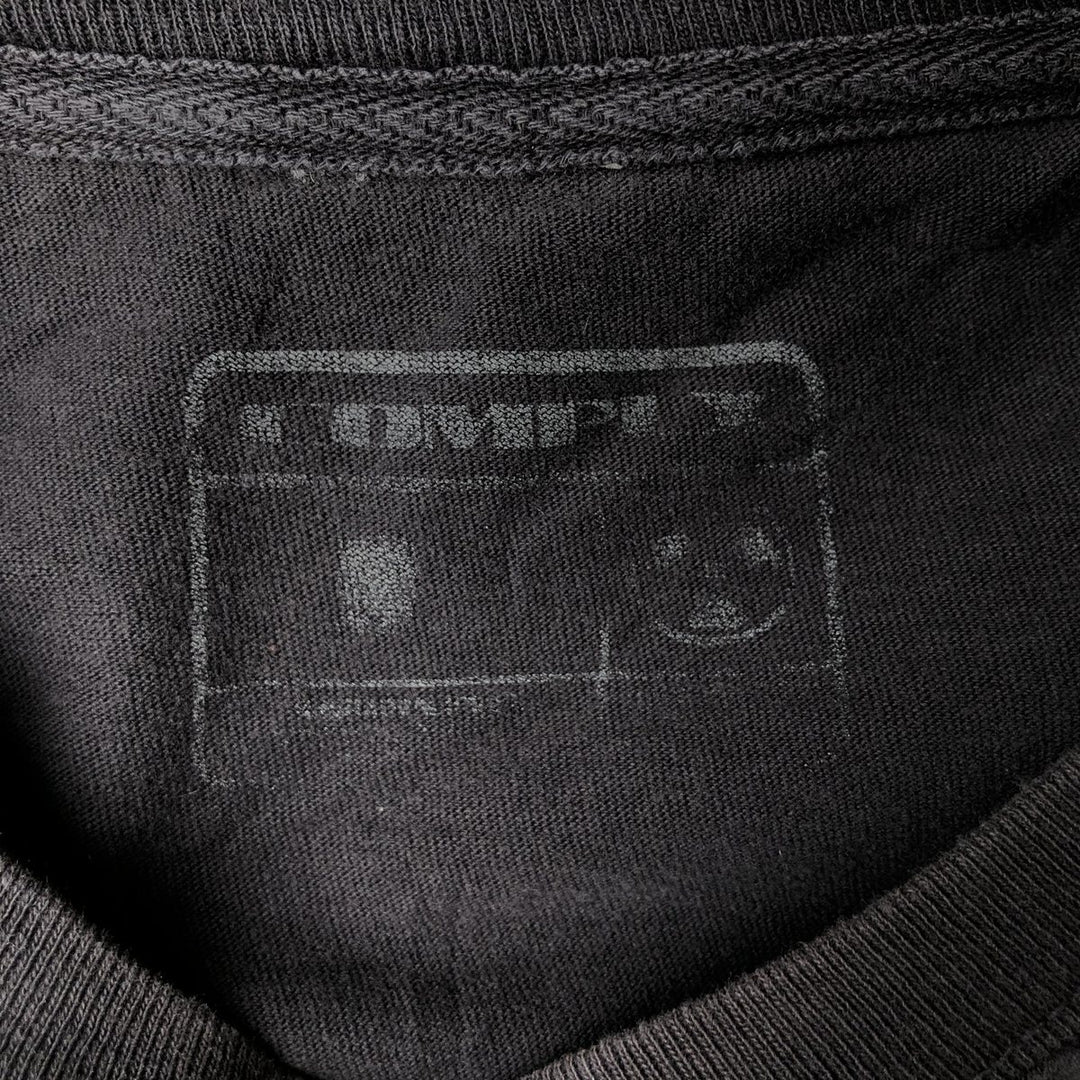COMPLEX Skull Pattern Band T-Shirt (Men's XL equivalent) unclear black type Vintage Second Hand