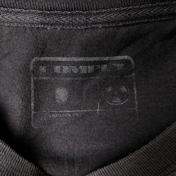 COMPLEX Skull Pattern Band T-Shirt (Men's XL equivalent) unclear black type Vintage Second Hand