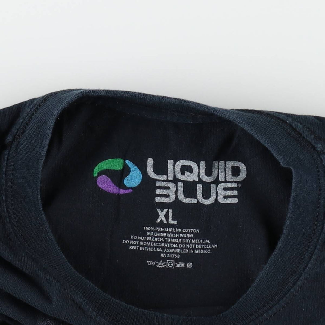 LIQUID BLUE AC cotton black type Vintage Second Hand