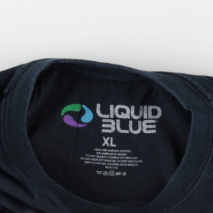 LIQUID BLUE AC cotton black type Vintage Second Hand