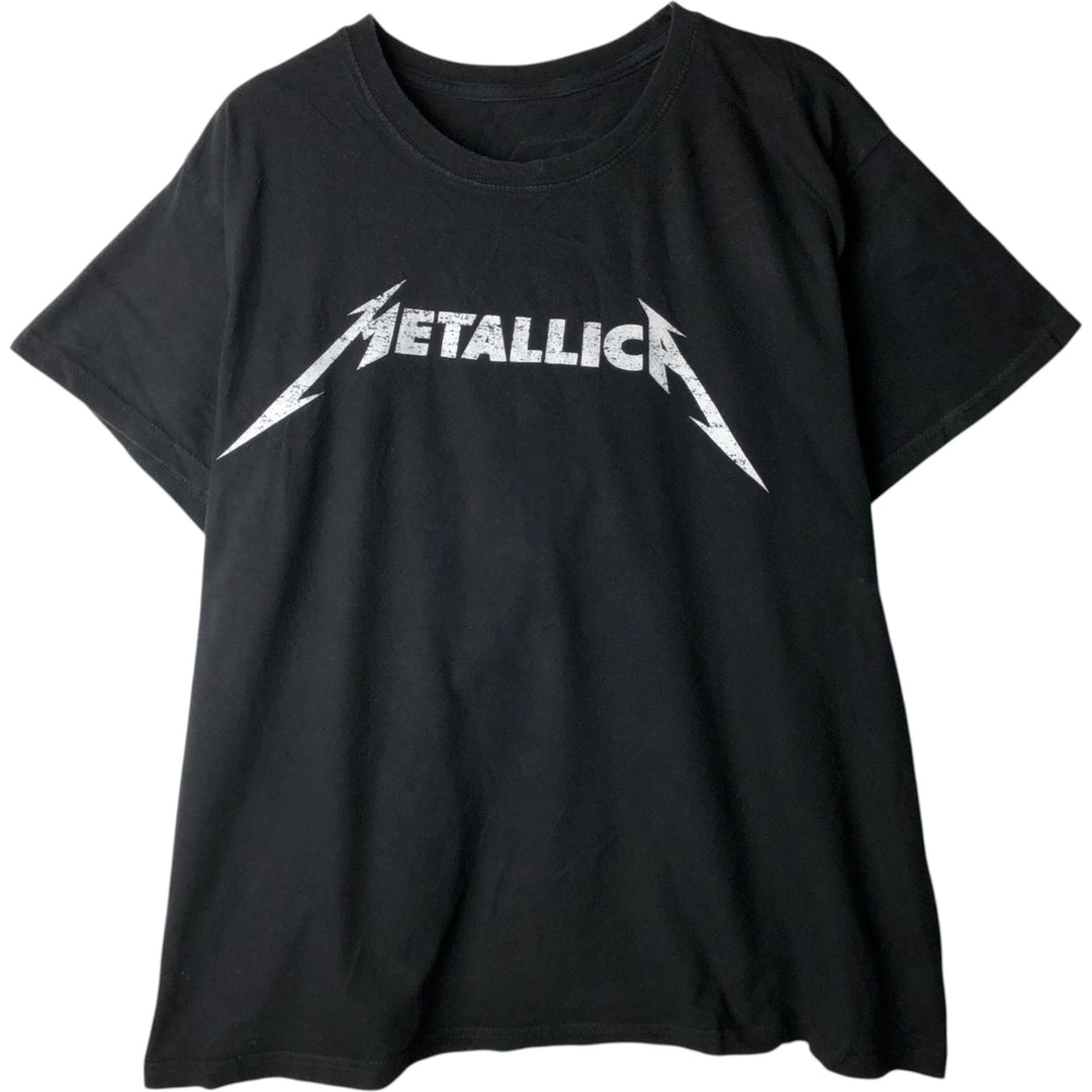 METALLICA Metallica Band T-shirt Band T Men's XXL unclear black type Vintage Second Hand