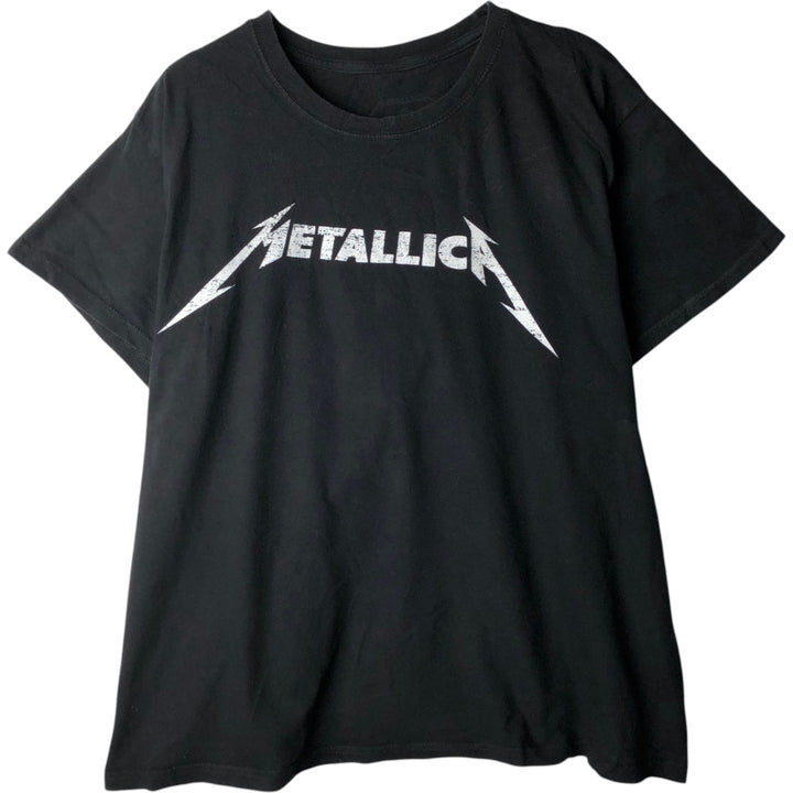 METALLICA Metallica Band T-shirt Band T Men's XXL unclear black type Vintage Second Hand