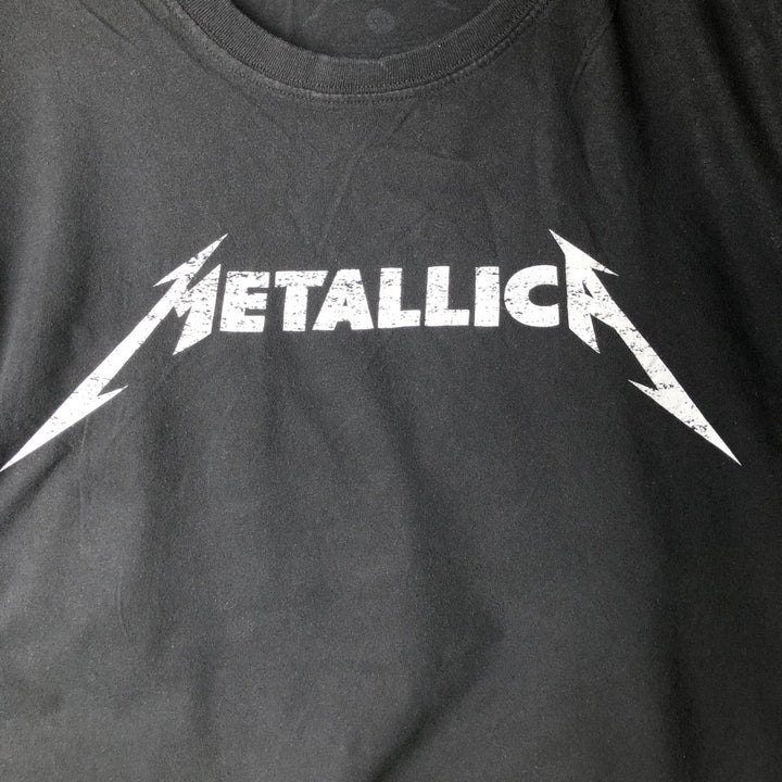 METALLICA Metallica Band T-shirt Band T Men's XXL unclear black type Vintage Second Hand