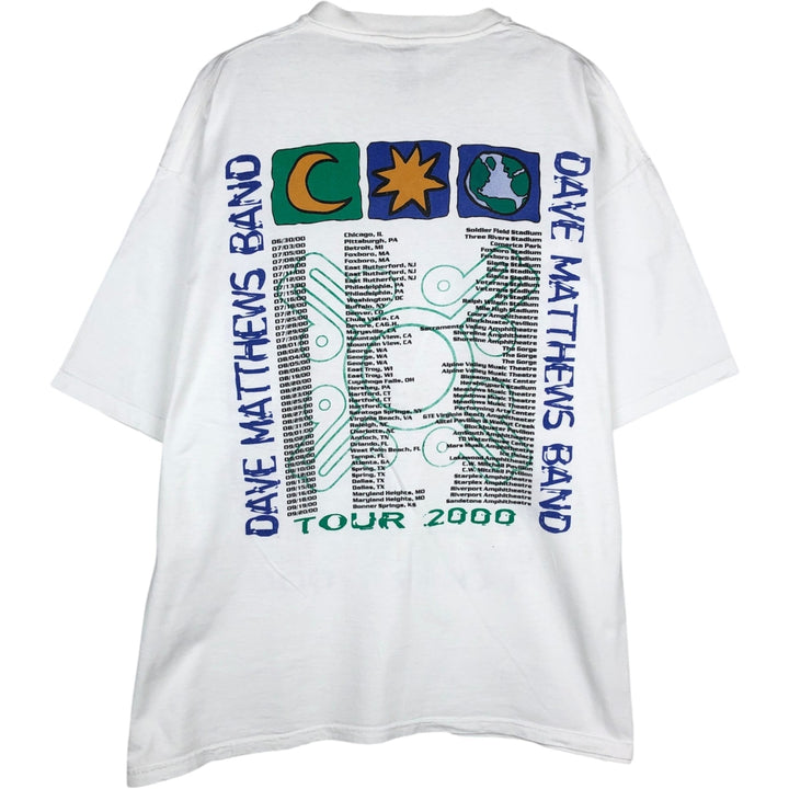 Fruit of the Loom Dave Matthews Band Band T-shirt, Men's XL equivalent. cotton white type Vintage Second Hand