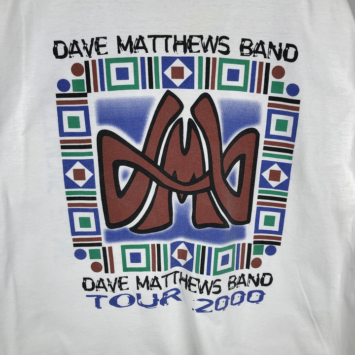 Fruit of the Loom Dave Matthews Band Band T-shirt, Men's XL equivalent. cotton white type Vintage Second Hand