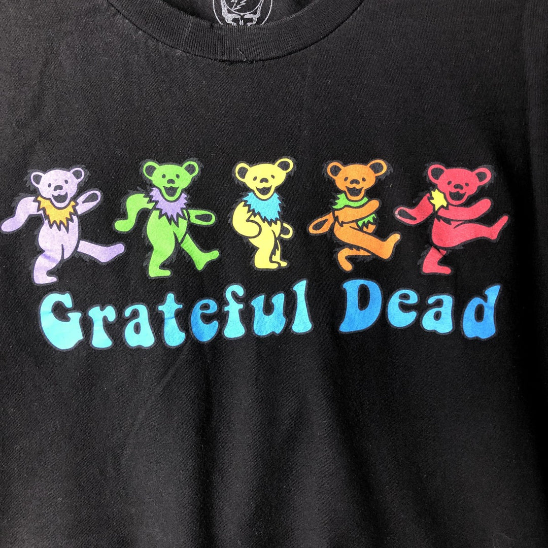 GRATEFUL DEAD Grateful Dead Band T-shirt Band T Men's L size cotton black type Vintage Second Hand