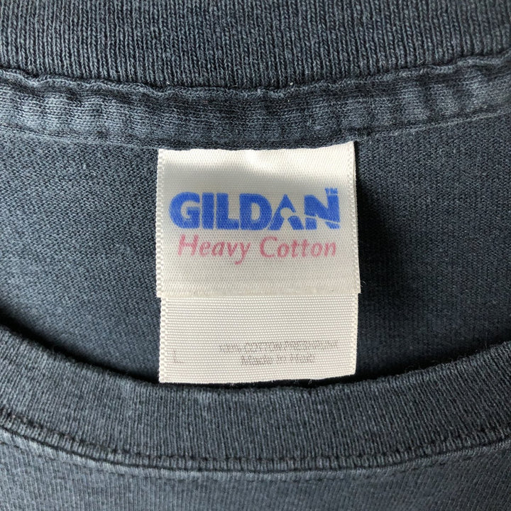 2000'S Gildan Crown The Empire Skull Pattern Band T-Shirt (Men's Size L) cotton black type Vintage Second Hand