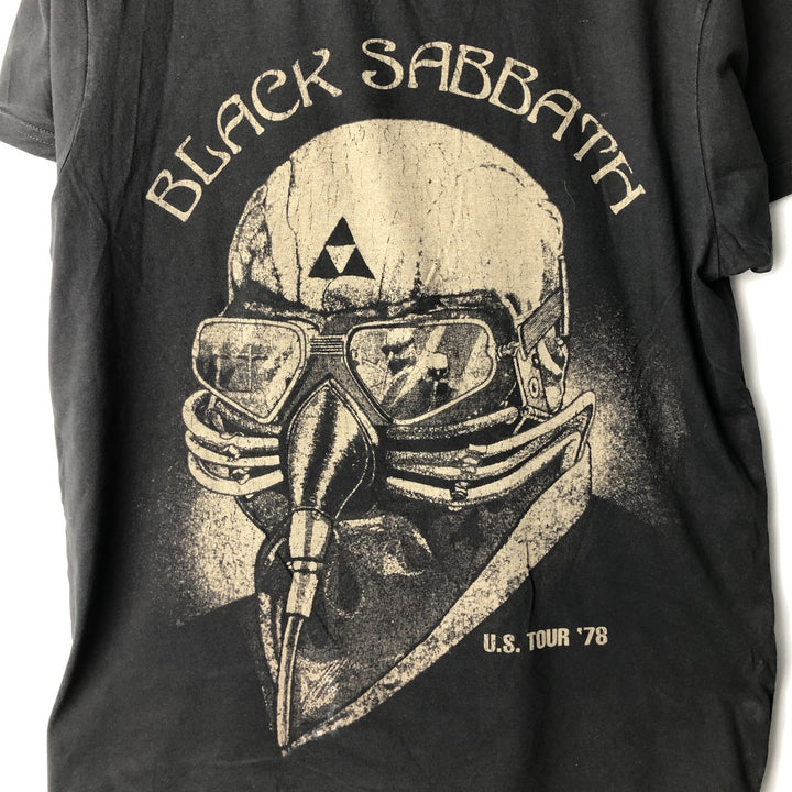 BLACK SABBATH Black Sabbath band T-shirt, band T, men's size L cotton black type Vintage Second Hand