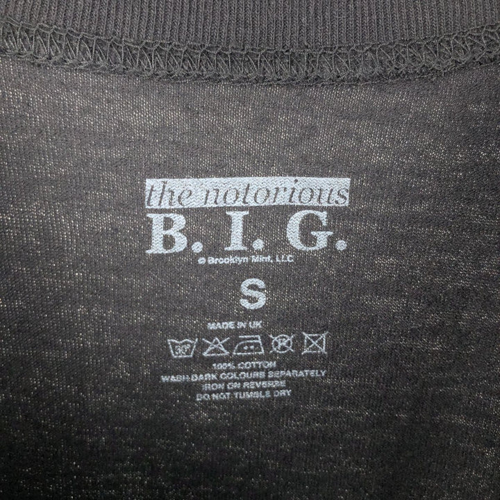 THE NOTORIUS BIG Wrap T-Shirt, Made in the UK, Men's Size S (approx.) cotton black type Vintage Second Hand