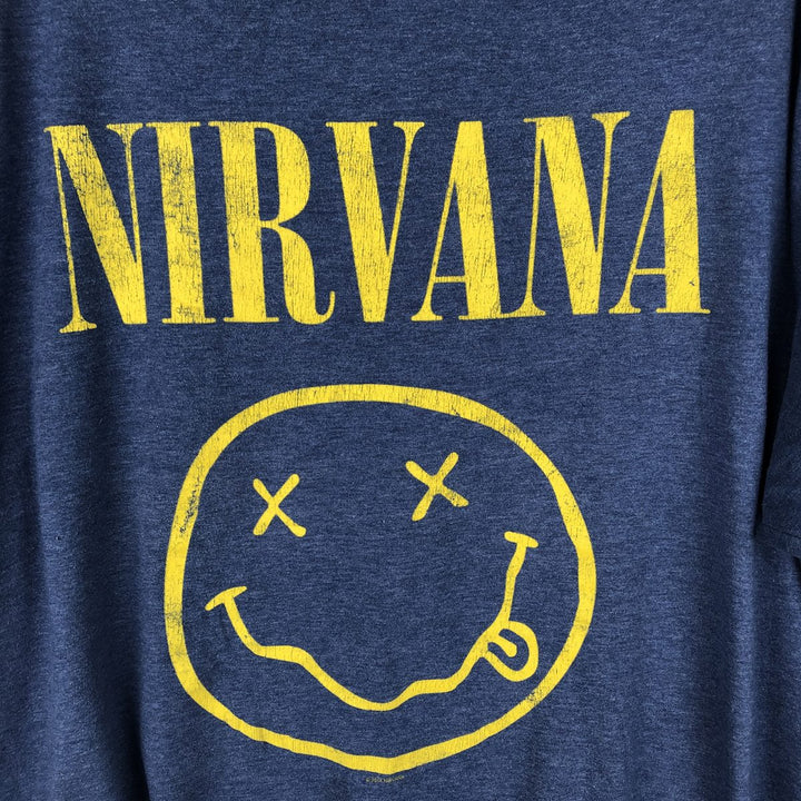 SIX FIFTY ONE NIRVANA Nirvana Band T-Shirt (Men's XXL equivalent) cotton blue type Vintage Second Hand