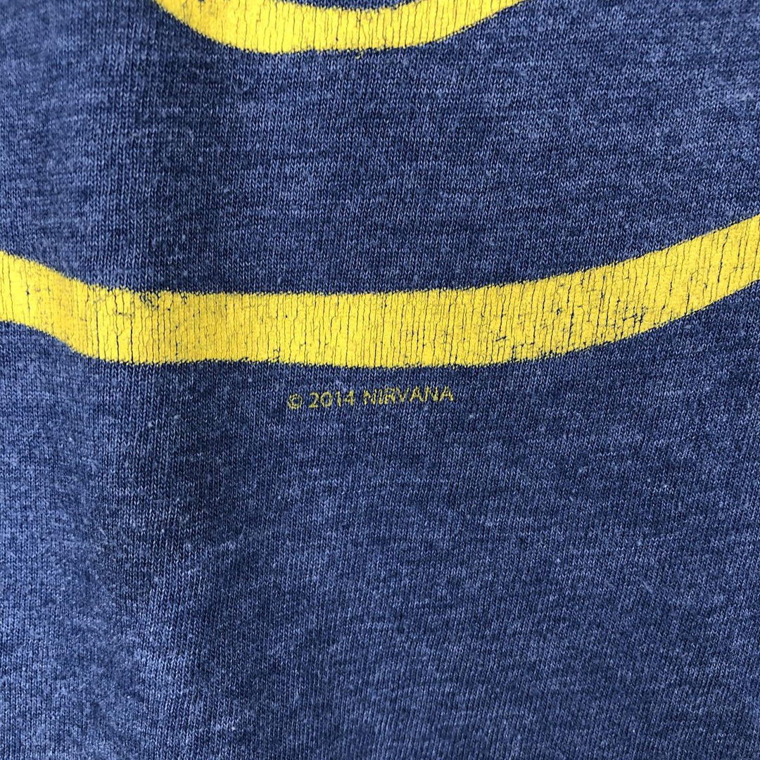 SIX FIFTY ONE NIRVANA Nirvana Band T-Shirt (Men's XXL equivalent) cotton blue type Vintage Second Hand