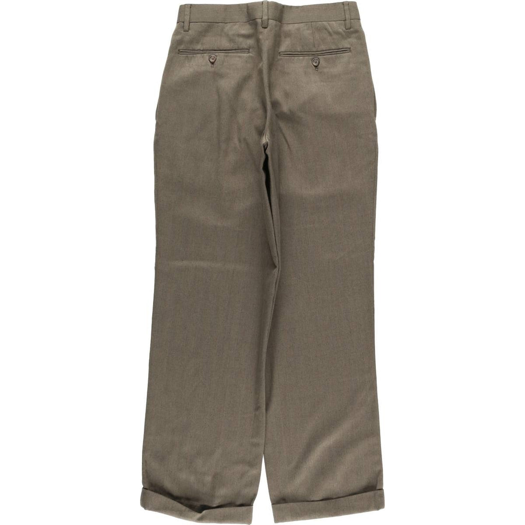 MERONA Two-pleat Slacks, Men's, Size W29 polyester brown type Vintage Second Hand