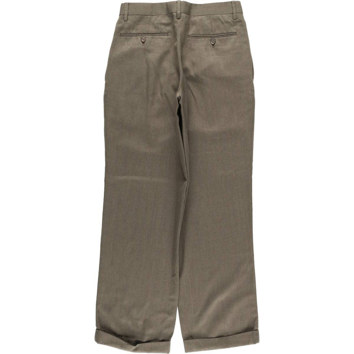 MERONA Two-pleat Slacks, Men's, Size W29 polyester brown type Vintage Second Hand
