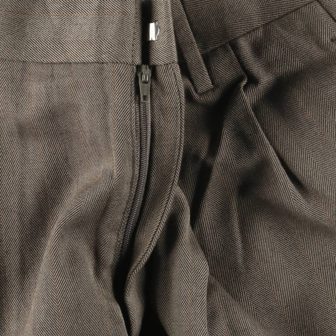 MERONA Two-pleat Slacks, Men's, Size W29 polyester brown type Vintage Second Hand