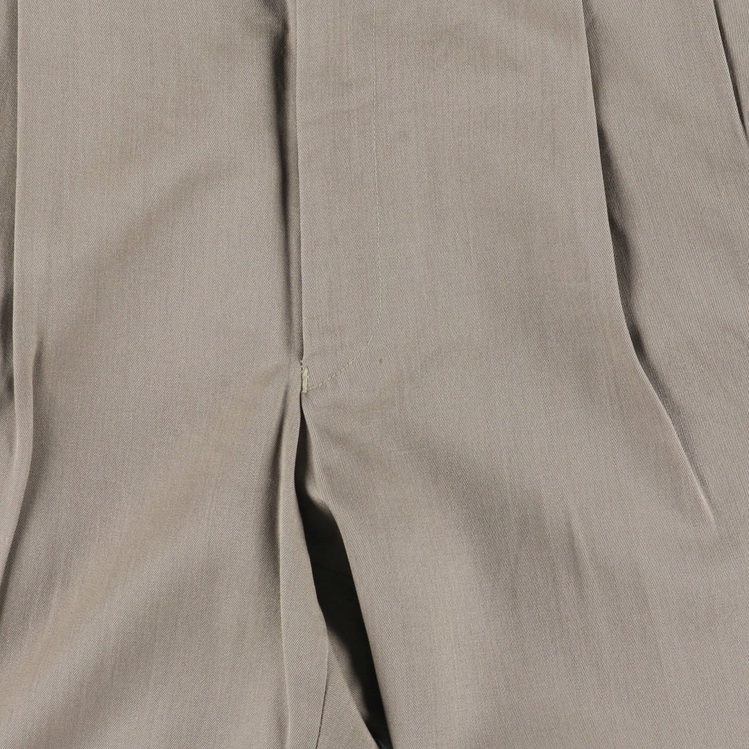 LOUIS RAPHAEL LUXE Two-pleat Wool Pants, Men's Size 34 wool Khaki type Vintage Second Hand