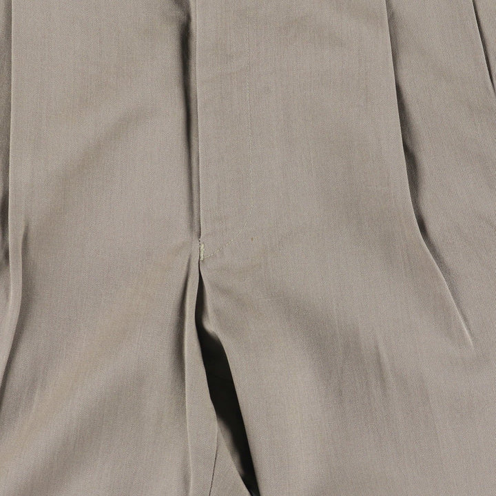 LOUIS RAPHAEL LUXE Two-pleat Wool Pants, Men's Size 34 wool Khaki type Vintage Second Hand
