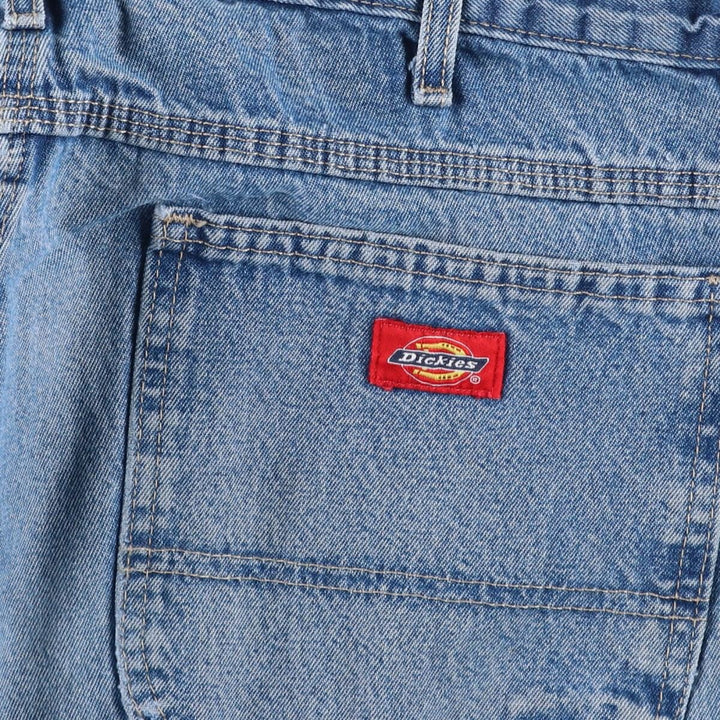 Dickies denim painter pants for men, equivalent to W35 unclear blue type Vintage Second Hand