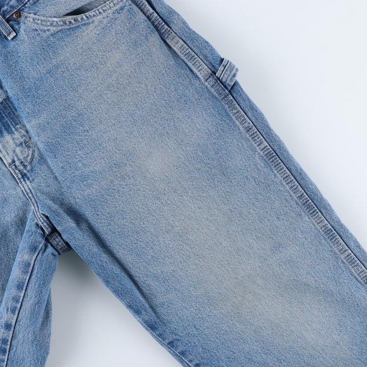 Dickies denim painter pants for men, equivalent to W35 unclear blue type Vintage Second Hand