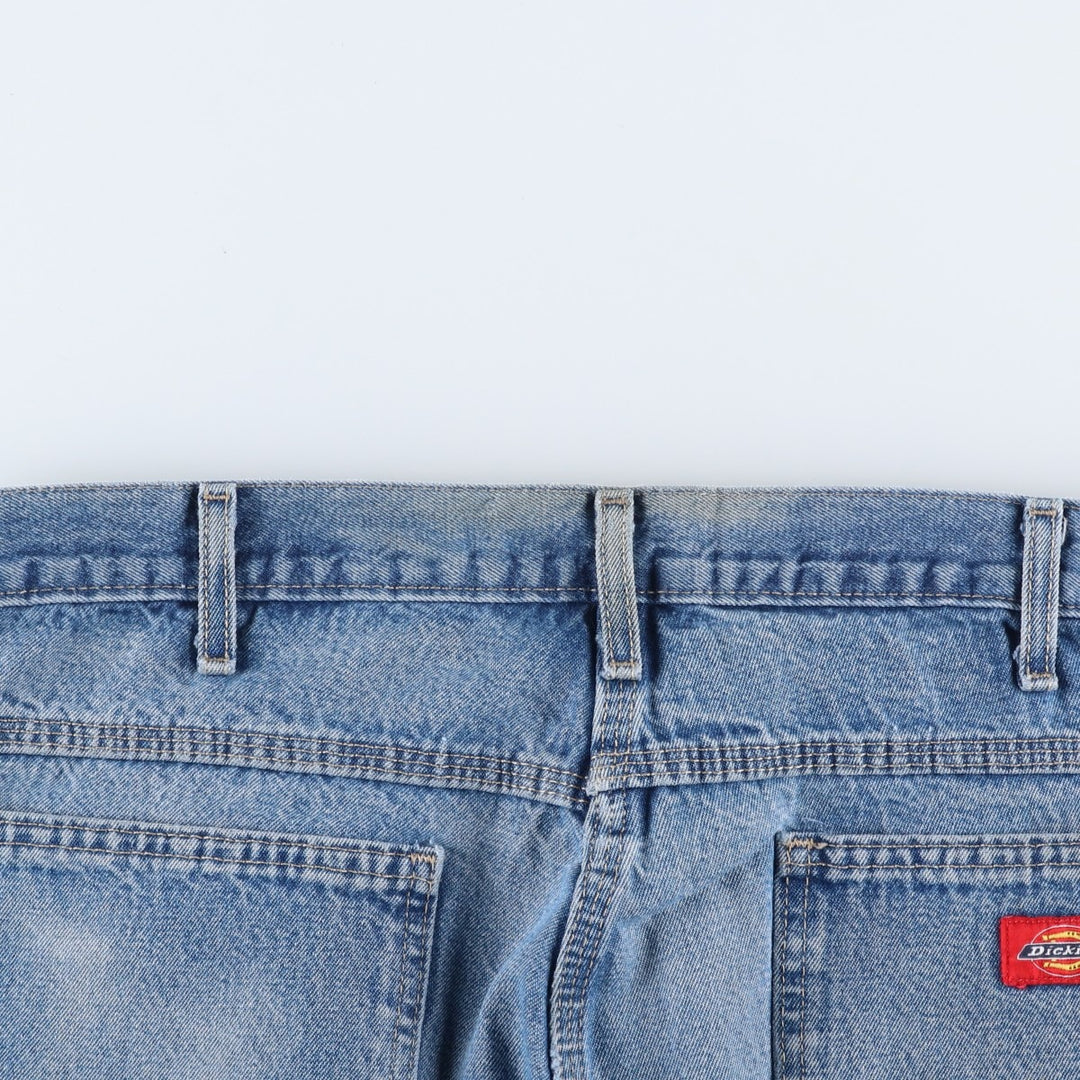 Dickies denim painter pants for men, equivalent to W35 unclear blue type Vintage Second Hand