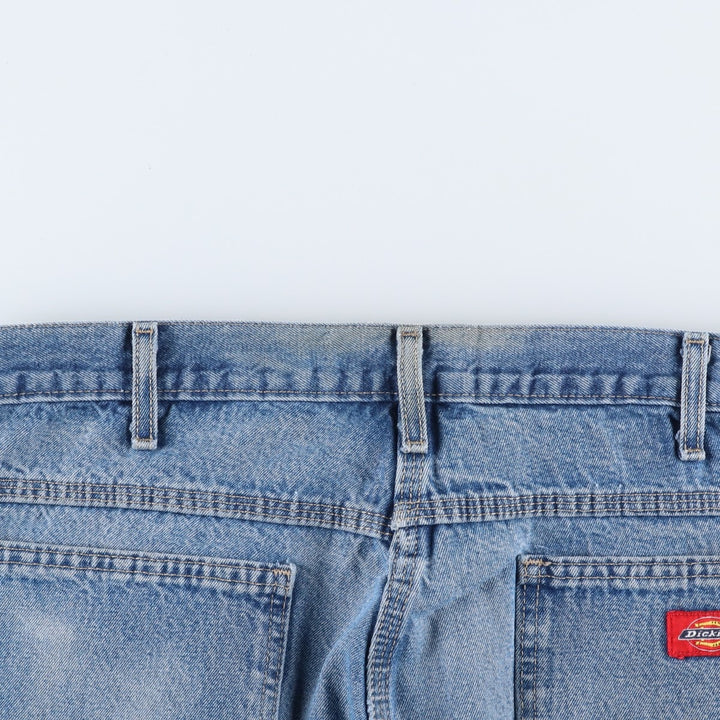 Dickies denim painter pants for men, equivalent to W35 unclear blue type Vintage Second Hand