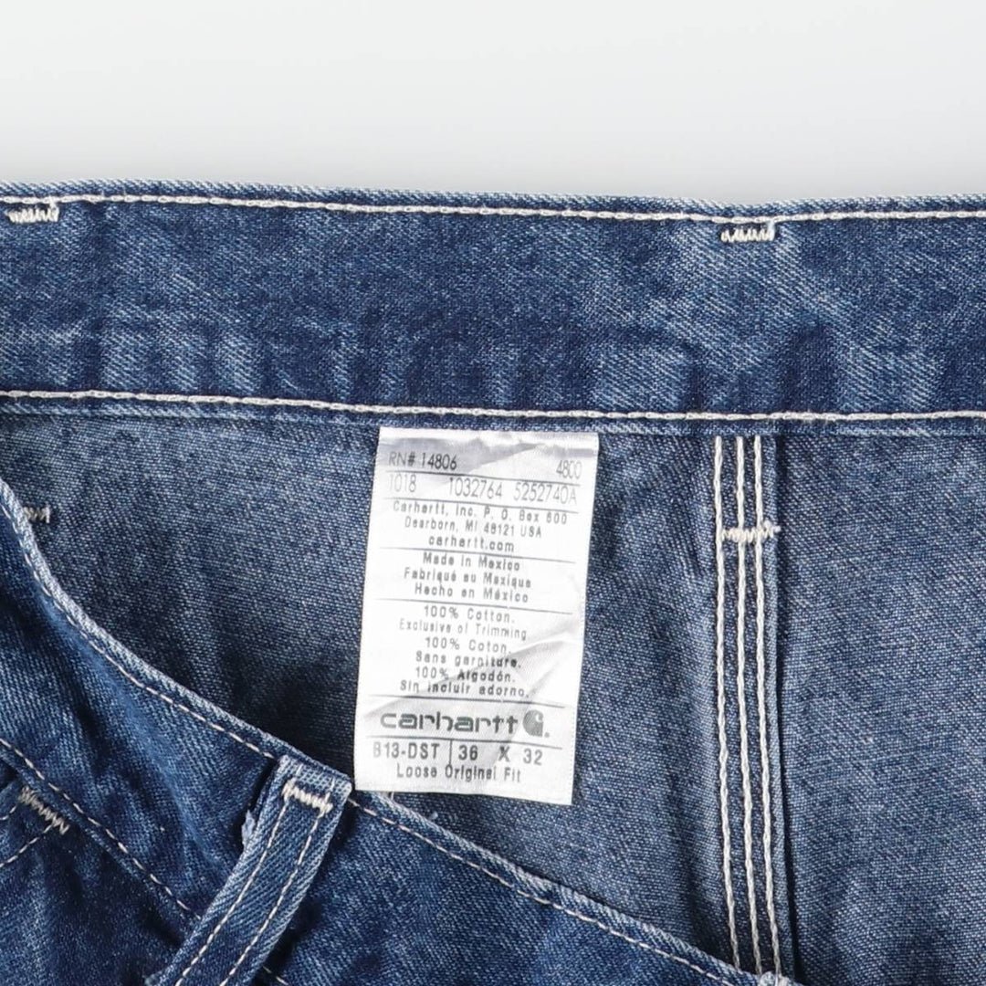 Carhartt Loose Original Fit Denim Painter Pants, Men's, Size 37 cotton blue type Vintage Second Hand