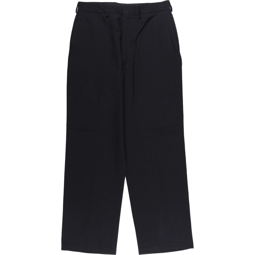 1980'S US Military Dress Pants/Slacks, Made in USA, Men's, Size W32, Vintage polyester navy blue type Vintage Second Hand