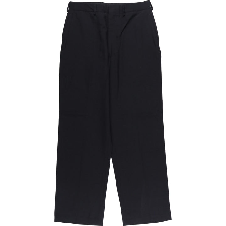 1980'S US Military Dress Pants/Slacks, Made in USA, Men's, Size W32, Vintage polyester navy blue type Vintage Second Hand