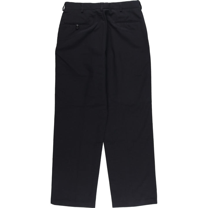 1980'S US Military Dress Pants/Slacks, Made in USA, Men's, Size W32, Vintage polyester navy blue type Vintage Second Hand