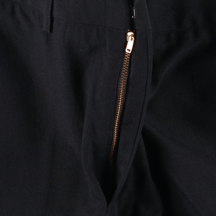 1980'S US Military Dress Pants/Slacks, Made in USA, Men's, Size W32, Vintage polyester navy blue type Vintage Second Hand