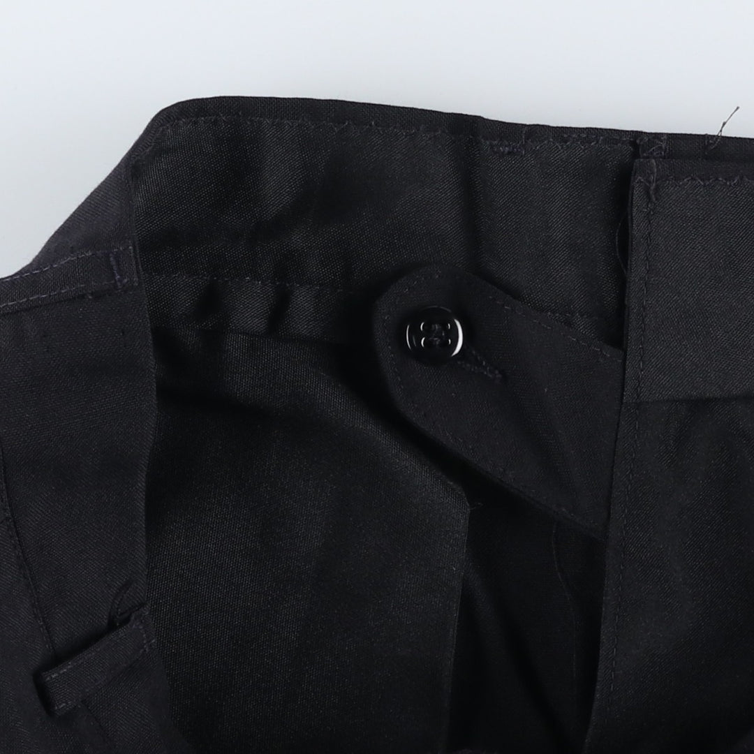 1980'S US Military Dress Pants/Slacks, Made in USA, Men's, Size W32, Vintage polyester navy blue type Vintage Second Hand