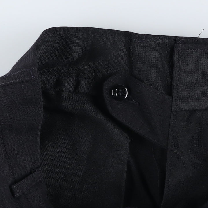 1980'S US Military Dress Pants/Slacks, Made in USA, Men's, Size W32, Vintage polyester navy blue type Vintage Second Hand