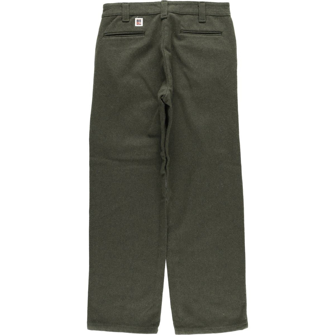 BIG BELL Wool Pants, Made in Canada, Men's, Size W32 wool Khaki type sage green Vintage Second Hand