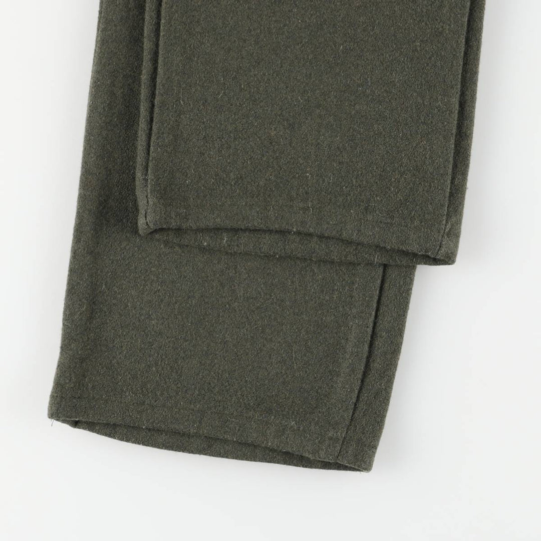 BIG BELL Wool Pants, Made in Canada, Men's, Size W32 wool Khaki type sage green Vintage Second Hand