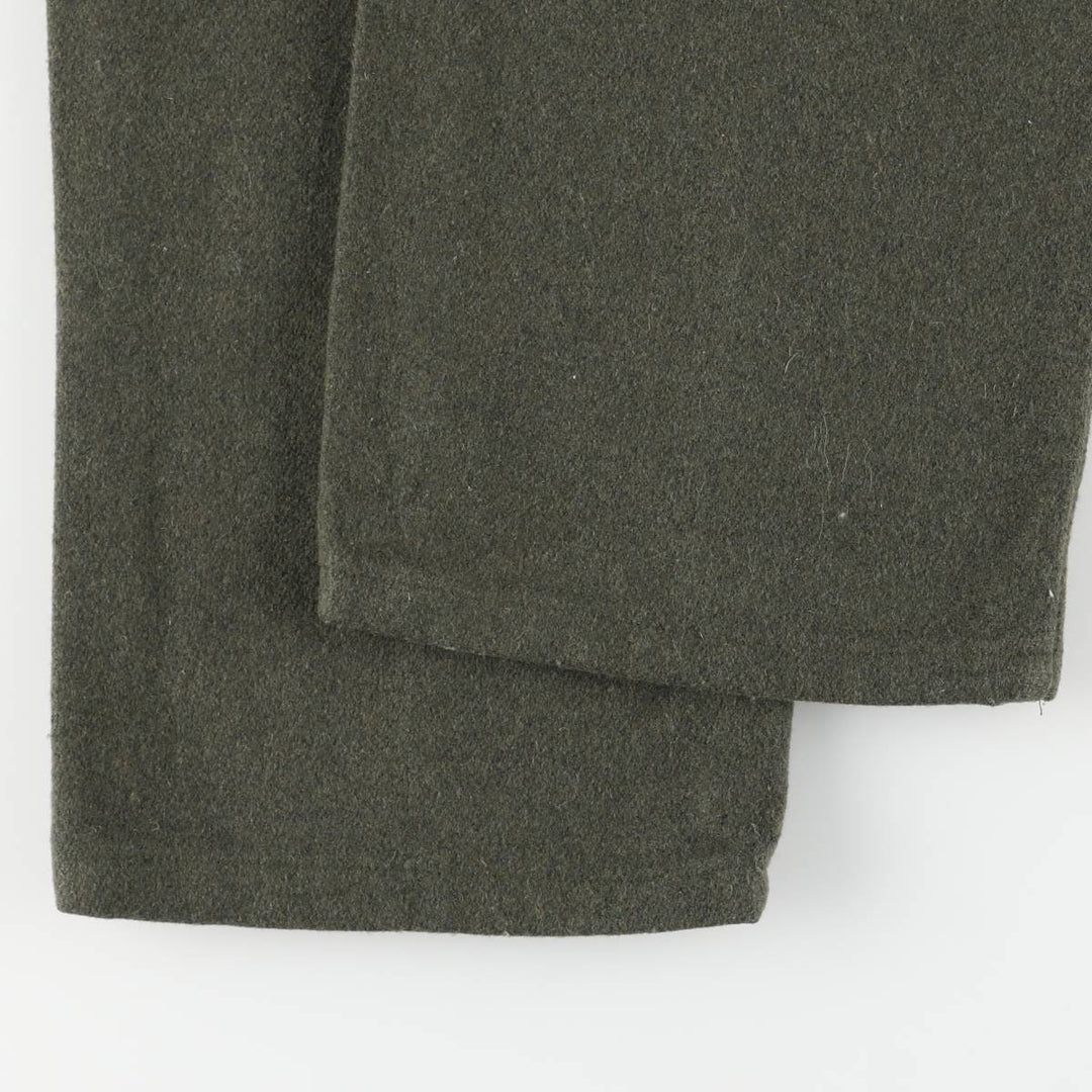 BIG BELL Wool Pants, Made in Canada, Men's, Size W32 wool Khaki type sage green Vintage Second Hand